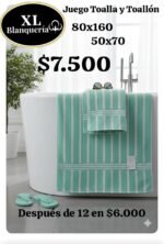 Juego toalla y toallon