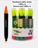 resaltador doble punta c/u